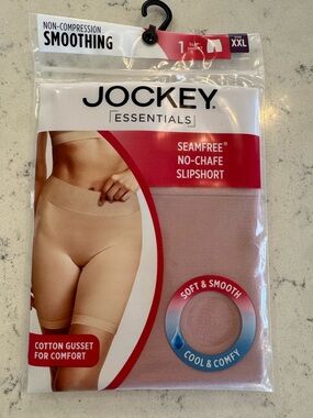 Jockey Essentials Women's Seamfree No Chafe Slipshort Under Dress Smoothing XXL